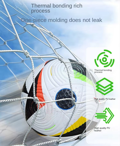 Balones de Fútbol de PVC y Tela PU con Logotipo Personalizado, Inflables, Tamaño Profesional 5, Balones de Fútbol Baratos de China para Entrenamiento de Fútbol - Product Image 2