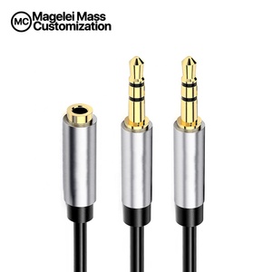 Cavo <span class=keywords><strong>Audio</strong></span> Premium 20CM DC3.5mm da femmina a doppio cavo adattatore maschio da 1 a 2 cavi <span class=keywords><strong>Audio</strong></span> <span class=keywords><strong>Jack</strong></span> <span class=keywords><strong>Audio</strong></span> da 35mm - Product Image 4