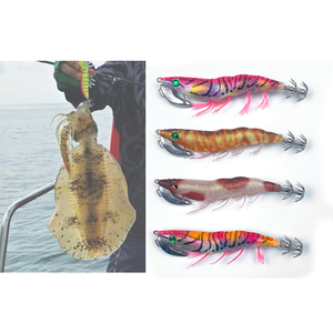 Señuelo de pesca artificial de madera <span class=keywords><strong>DTD</strong></span> <span class=keywords><strong>EGI</strong></span> con anzuelo para calamar, modelo Yamashita GAMA Japón 2026, 13.5cm 24g, imitación camarón, esca para calamar - Product Image 6