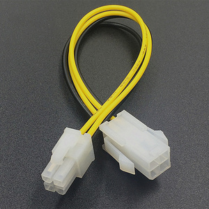 15 ס "מ 8 אינץ 'atx 4 pin זכר ל-4pin נקבה pp הספק הרחבה אספקת כבל כבל מחבר מתאם - Product Image 2