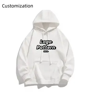 wholesale clothes customization logo pattern printing embroidery clothes making design DTF DTG silk screen hoodie