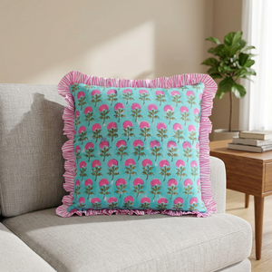 Custom logo 100% Cotton Fabric Couch <b>Cushion</b> Cover Floral <b>Cushion</b> Cover Custom Pillow Cotton Raffle <b>Cushion</b> Covers - Product Image 3