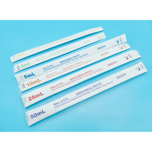Pipettes sérologiques stériles jetables Fountain 1ml/2ml/5ml/10ml/25ml/50ml en GPPS, codées par couleur, pour transfert de liquides en laboratoire - Product Image 2