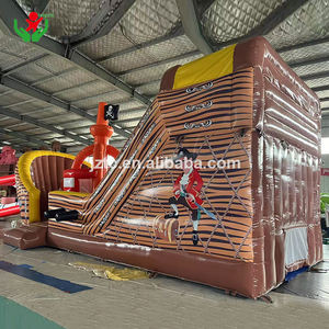 Bateau de pirate commercial sautant <span class=keywords><strong>garde</strong></span> du corps château rebondissant toboggan aquatique géant extérieur avec piscine - Product Image 3