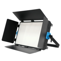 Projecteur LED plat professionnel 200W pour film, 600 LED, corps en alliage d'aluminium, contrôle par câble, gradation, lumière du jour équilibrée, portable