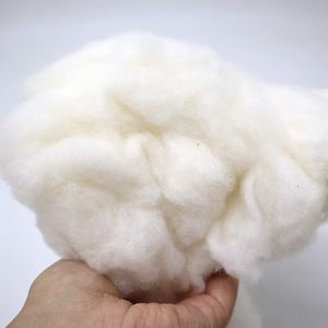 Fibra de bateo de algodón de lujo de 800g, Blanco Natural para relleno de almohada, tapicería, sofá, muñecas, artesanías, relleno de animales de peluche - Product Image 4