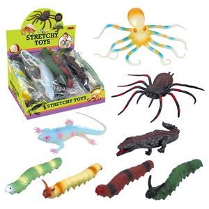 Giocattoli Morbidi in TPR a Forma di Animali, Estensibili e Spremibili: Lucertola/Polpo/Ragno/Coccodrillo/Insetto, Giocattoli Antistress per Bambini - Product Image 1