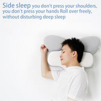 Oreiller ergonomique en mousse à mémoire de forme pour le cou, soulagement de la douleur cervicale, réduction de la pression, CertiPUR OEKO, vente en gros OEM ODM