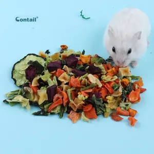 Wholesale Dried Vegetables Salad Hamster Snacks For Small Pet Animal Hamster Rabbit Chinchilla Guinea Pig Feeding