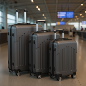 Ensemble de bagages rigides 3 pièces Db, ABS PC, serrure TSA, 4 roues pivotantes, léger, doublure en polyester, valise trolley pour voyage - Product Image 2