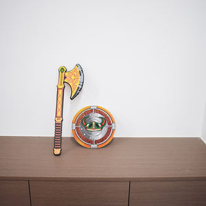 Ensemble hache et bouclier Eva - Product Image 1