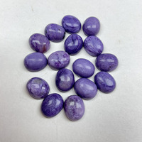 En gros Charoïte naturelle taille ovale, cabochon ovale facetté, pierre précieuse artisanale pour bague DIY, CABS& CUTTING gemstone