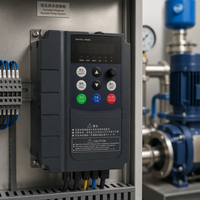 5.5kW 7.5HP VFD 3 Fasa 380V AC Drive VFD Inverter Kontrol Vektor Unit Pengereman Terintegrasi untuk Mesin CNC Sabuk Konveyor