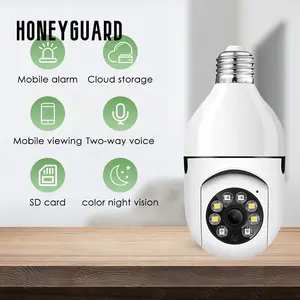 HONEYGUARD HSC017 Home Security Waterproof Human Motion Tracking 2 Way Audio Wifi Light Bulb Camera