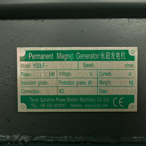 Innovative Products 1000 Kw Low Speed Magnet Pmsg Wind <b>Generator</b> Alternator YGDLF-1000kW Low Speed Wind <b>Generator</b> - Product Image 6