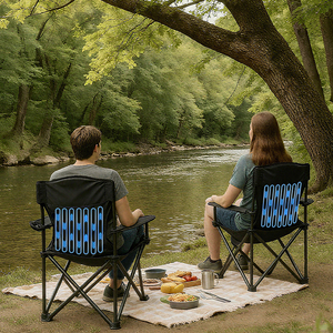 Custom Logo Lightweight Outdoor High Quality Oversize Cooling <strong>Camp</strong> <strong>Chair</strong> Camping Cooling <strong>Chair</strong> Summer Travel Cooling <strong>Chair</strong> - Product Image 3