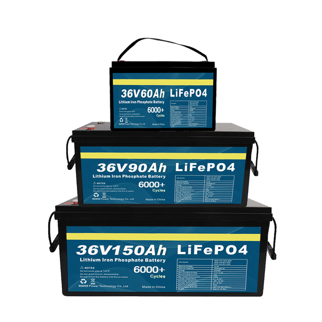 12V 24V 36v 48v 72v 50ah 100ah 150ah 200ah Lithium Ion Lifepo4 Battery for Golf Cart Forklift Electric Scooter Solar
