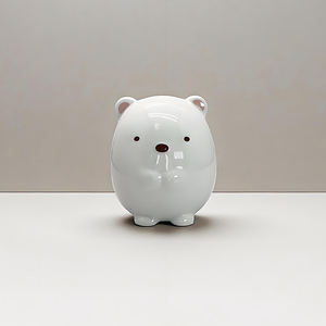 세라믹 북극곰 모양의 돼지 저금통 귀여운 만화 저축 돈 상자 어린이 저축 상자 - Product Image 1