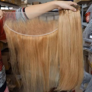 <span class=keywords><strong>Cheveux</strong></span> humains 100% naturels, <span class=keywords><strong>blond</strong></span> miel pur # <span class=keywords><strong>Cheveux</strong></span> humains vierges <span class=keywords><strong>de</strong></span> qualité supérieure, 27 couleurs, brésiliens, double trame, fermeture en dentelle, fabrication à la machine - Product Image 4