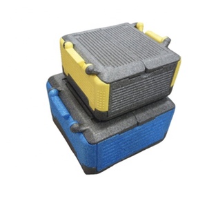 HS plastic cooler ice chest Insulated Lightweight foldable Waterproof EPP foam Cooler box chill chest keep food cool and warm