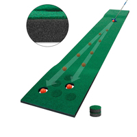 Ensemble de tapis de golf tapis vert 12 housses de trou de golf pour intérieur extérieur jeu court bureau fête arrière-cour utilisation