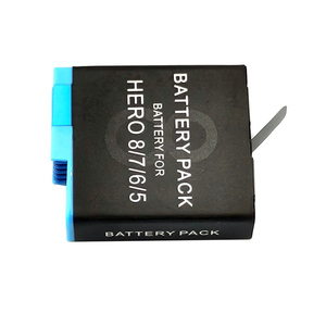 Haute qualité pour <span class=keywords><strong>GoPro</strong></span> <span class=keywords><strong>Hero</strong></span> 8 <span class=keywords><strong>7</strong></span> 6 5 <span class=keywords><strong>batterie</strong></span> pleine capacité cellule Lithium-Ion matière plastique noire - Product Image 5