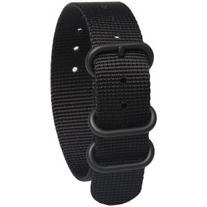 สายนาฬิกาไนลอนพร้อมสายนาฬิกา PVD สีดำหรูหรา<span class=keywords><strong>18</strong></span>มม. 20มม. 22มม. 24มม. และอุปกรณ์เสริม - Product Image 1