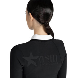 Nueva camisa de equitación con media cremallera para mujer, ropa ecuestre elegante de manga larga con capa Base ecuestre, Tops - Product Image 4