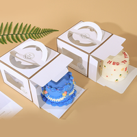 Facile da trasportare 2022 vendita calda stile Pop-Up dove acquistare scatole per torte in scatola di imballaggio per dolci da forno sfusa con manico