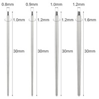 ASTM F136 Titanium 18K Gold Outer Thread/Inner Thread/Threadless Guide Pins and Auxiliary Puncture Rods Wholesale Jewelry