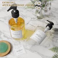 Étiquette brillante résistante à l'eau personnalisée pour bouteille de détergent autocollant d'impression d'étiquette de bouteille de produit de nettoyage de savon liquide