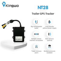 Traceur GPS pour remorque Kingwo IP67 étanche et durable NT28, grande batterie, WiFi, LBS, application Android/iOS/PC, montage sur tableau de bord, garantie 1 an