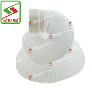 Tuyau d'évacuation flexible en PE à double bord évasé pour <span class=keywords><strong>hotte</strong></span> de <span class=keywords><strong>cuisine</strong></span>, pièces de ventilation de <span class=keywords><strong>cuisine</strong></span> - Product Image 2