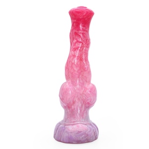 NNSX - Dildos y Tapones Anales de Silicona al por Mayor para Mujeres en Tres Tamaños, Diseño Dragón de Fuego y Bruja Melocotón, Dildos Largos, Juguetes Sexuales - Product Image 3