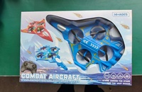Avion télécommandé Spider-Man à LED avec fonction de vol stationnaire automatique et de suivi, avion de chasse RC 2,4G, jouet pour enfants