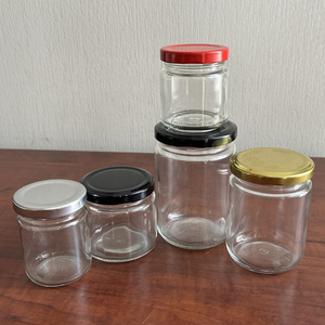 Bocaux en verre à face droite sans danger pour les aliments avec couvercle torsadé pour sauce à la mise en conserve à pression des cornichons - Product Image 3