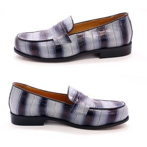 Mocassini Classici Estivi 2021 con Stampa, Scarpe in Pelle Penny Slip-on Casual da Passeggio per Uomo, Colori Misti - Product Image 4