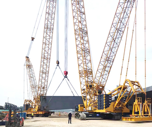 รถเครนตีนตะขาบ XCMG <span class=keywords><strong>400</strong></span>ตันรถเครนใช้สำหรับก่อสร้าง XGC400-I อย่างเป็นทางการ - Product Image 2