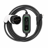 Intelligent 2100W Portable Electric Motorcycle Fast Charger 84V 25A Type 2 Charging Gun Active Cooling System LCD Display