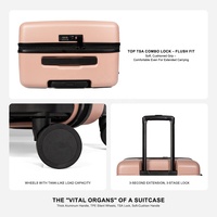 Viaje Silencioso, Resistencia en el Desplazamiento |   Maleta con Ruedas Giratorias de 20"/24" Antiexplosión, Impermeable, Ecológica y Ligera, Personalización de Marca