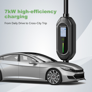 Cargador portátil 32A 7Kw EV Tipo 2 Tipo 1 estación <span class=keywords><strong>de</strong></span> carga <span class=keywords><strong>de</strong></span> CA móvil <span class=keywords><strong>de</strong></span> corriente ajustable para condición <span class=keywords><strong>de</strong></span> coches eléctricos BYD GBT nuevo - Product Image 4