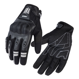 Gants de moto d'été en cuir à écran tactile Gants de moto anti-collision <span class=keywords><strong>Motocross</strong></span> Racing Cycling Hand Gloves - Product Image 1