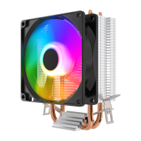 ESGAMING Personnaliser 2 Caloducs Ordinateur Cpu Refroidisseur D'air Silencieux 4000H 92mm Tuyau Cuivre Fixe RGB PC Ventilateur De Refroidissement pour Amd Intel