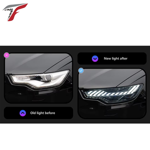 Đèn pha <span class=keywords><strong>A7</strong></span> Thiết kế năng động tín hiệu đầu đèn A6 C7 Led Đèn Pha DRL ô tô Phụ Kiện Xe đèn cho Audi A6 - Product Image 5