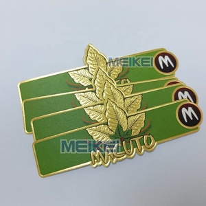 Tùy Chỉnh In Ấn Cá Nhân Không Keo Giấy Xì gà Ban Nhạc Vòng Nhãn Tem Nóng 24K Vàng Lá Dập Nổi Xì gà Ban Nhạc - Product Image 4