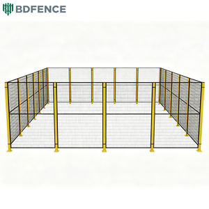 Barrera de seguridad para robots en talleres, malla soldada modular con recubrimiento en polvo, valla de aislamiento adaptable a varios diseños - Product Image 1