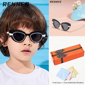 Haute qualité en plein air soleil nuances garçons et filles décalé arc-en-ciel oeil de <span class=keywords><strong>chat</strong></span> cadre plage vacances lunettes de soleil UV400 PC matériel - Product Image 2
