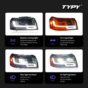 Luces de coche TYPY para Land Rover Freelander 2, faro delantero 2007-2015, proyector LED, luz diurna, accesorios para automóvil - Product Image 3
