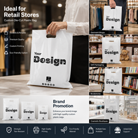 Sacs de courses en plastique découpés sur mesure, résistants, imprimés, OEM/ODM, pour magasins de vêtements et supermarchés – Solution professionnelle personnalisée