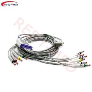 Fabrikant Medische Accessoires Bananenholter <span class=keywords><strong>10</strong></span> Lood Ecg <span class=keywords><strong>Ekg</strong></span> Kabels - Product Image 5